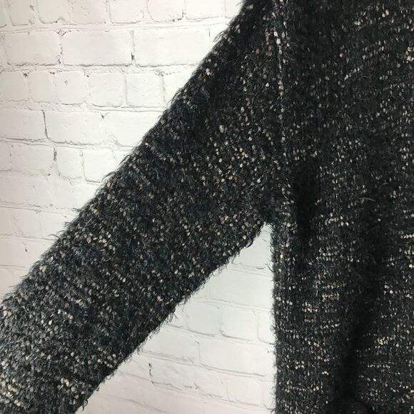 Max Studio Long cardigan in a fluffy knit with side pockets and roll-edge cuffs - Picture 3 of 8